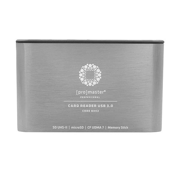 ProMaster Professional USB 3.0 Multi Card Reader Dual Slot SD CF Micro SD Card Reader Model 8342