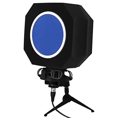 Professional Microphone Isolation Shield with Pop Filter,Reflection Filter for Recording Studios, Sound-absorbing Foam for Noise and Reflection