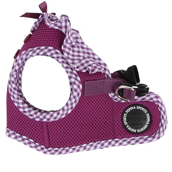 Puppia Vivien Vest Dog Harness Step-in Mesh No Pull No Choke for Small Dogs in Purple All Season Training