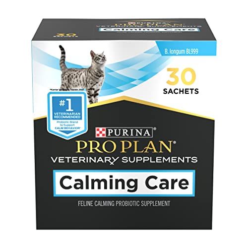 Purina Pro Plan Calming Care Cat Supplements - 30 ct Box for Stress Relief & Wellness