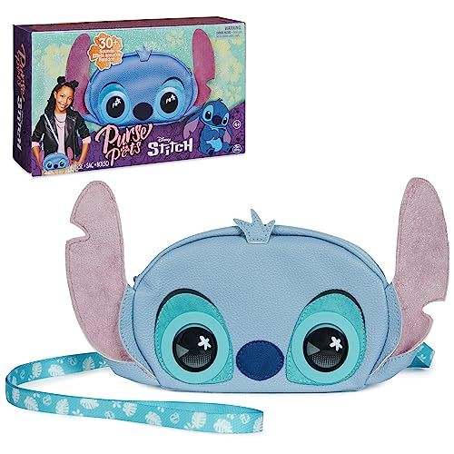 Disney Stitch Purse Pets: Official Interactive Plush Toy & Crossbody Bag for Kids - Perfect Gifts for Girls & Tweens!