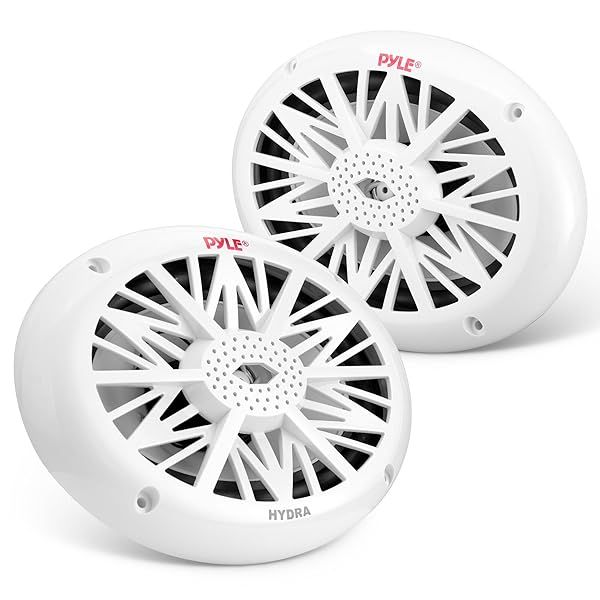 Pyle Dual 6x9 Water Resistant Marine Speakers 2 Way Full Range Stereo Sound 260 Watt White Pair