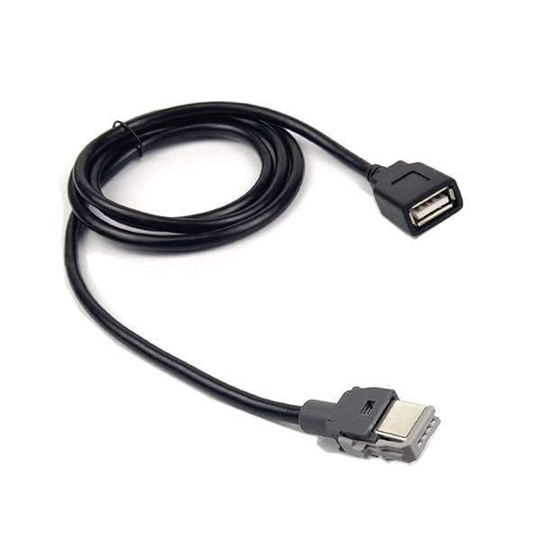 QINGRONG 4Pin Female to USB Female Adapter for Kia Elantra & Hyundai Tucson - Media Central Unit USB Interface