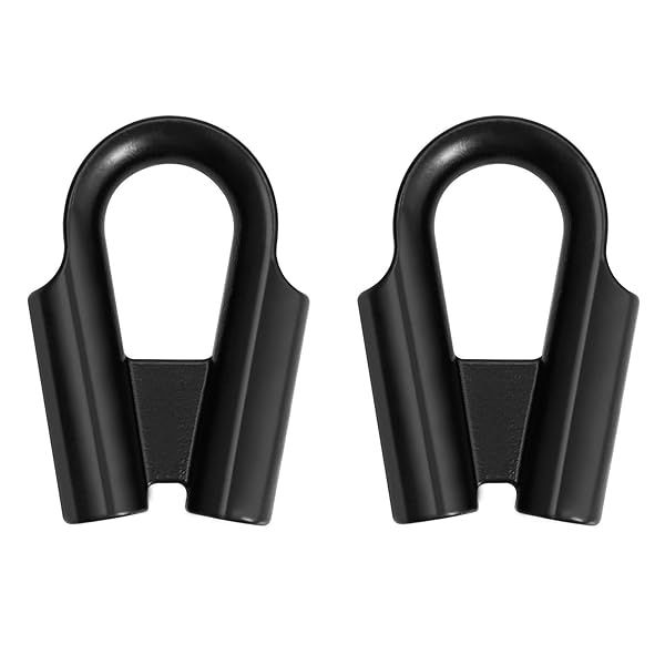 QWORK 12mm 1/2 Inch 304 Stainless Steel Rope Tube Thimble with Gusset for 3/8 or 1/2 Wire or Winch Rope Pack of 2