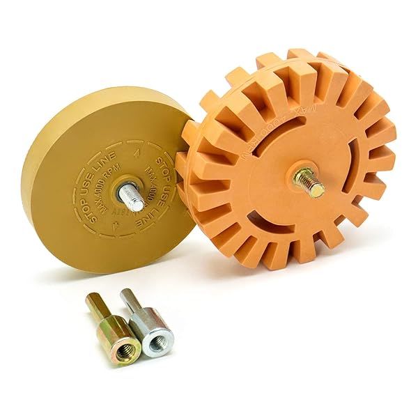 QWORK Foil Eraser Sticker Eraser for Stripping Stickers Self Adhesive Vinyl Stickers for Cars RVs Boats and More 100mm 88mm