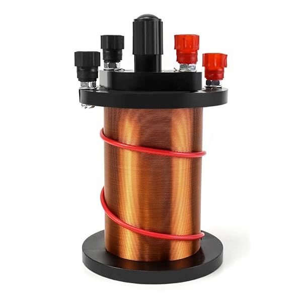 QWORK Induction Coil Set for Physics Teaching with Primary and Secondary Coils and Cylindrical Magnet