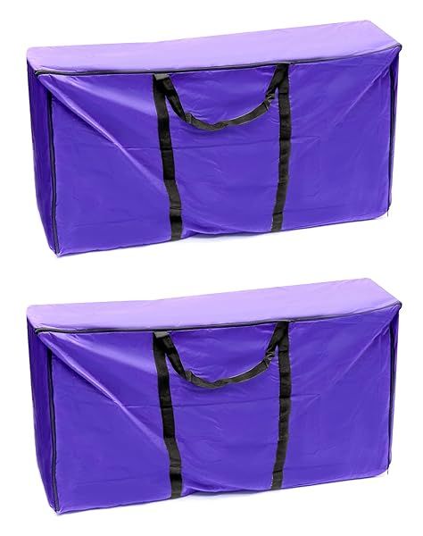 QWORK Hay Bale Storage Bag, 420D Horse and Livestock Hay Bale Bag, Large Tote Waterproof Collapsible Bag Hay Bale Carry Bag with Zipper, Stronger