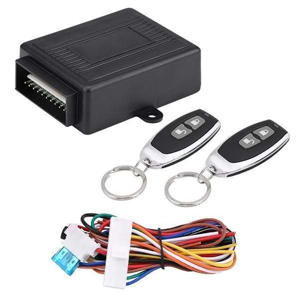 Qiilu Universal Car Keyless Entry System - Central Locking Remote Control Kit for Easy Access