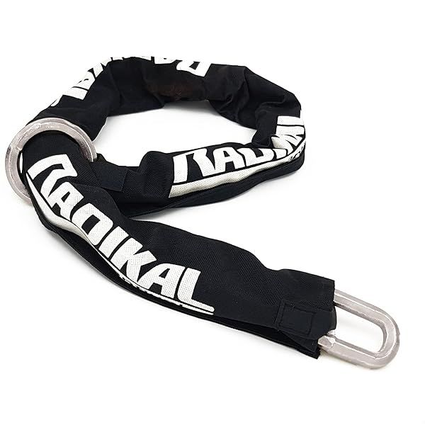 RADIKAL RK11120L Motorcycle Anti-Theft Chain - 120cm Cemented Steel Hexagonal Loop