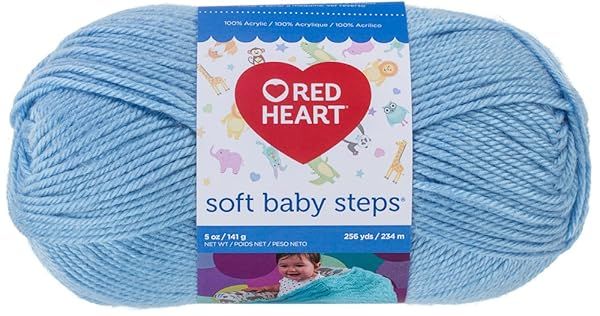 Buy RED HEART Soft Baby Steps Yarn in Baby Blue - Perfect for Cozy Baby Projects!
