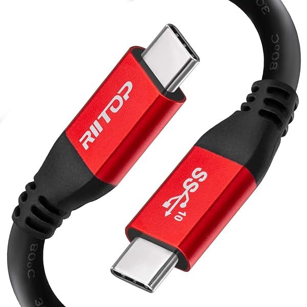 RIITOP 4.5m USB C to C Cable 10Gbps 20V 5A Fast Charging Video Cord USB 3.1 Type-C Gen 2 Long Cable