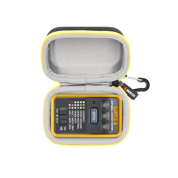 RLSOCO Carrying Case for Fluke ST120+ ST120 GFCI Socket Tester (Case Only)