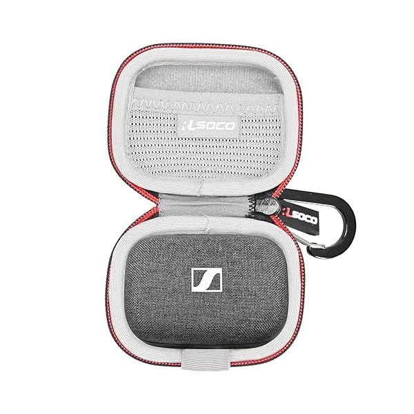 RLSOCO Hard Case and Silicon Cover for Sennheiser Momentum True Wireless 3 Black