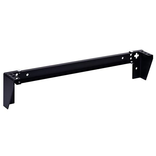 RackPath 1U Vertical Wall Mount Rack - Heavy Duty 125lbs Capacity Bracket for Efficient Space Saving