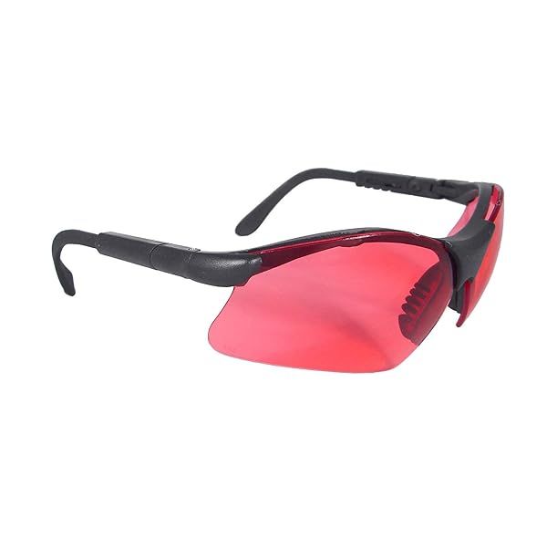 Radians Vermilion Lens Safety Glasses for Adults - Unisex, One Size, Durable Protection