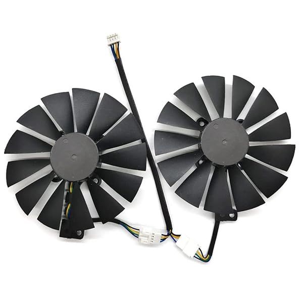 Rakstore FDC10M12S9-C 95mm Cooling Fan Replacement for ASUS Strix GTX1050/GTX1050Ti/RX 470/RX 580 - Dual Cooler Upgrade