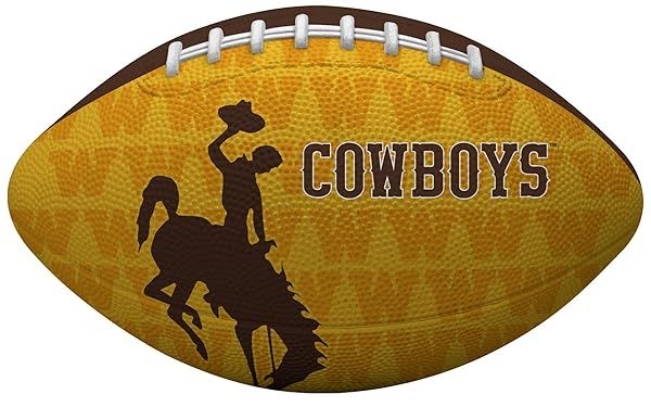 Rawlings NCAA Wyoming Cowboys Junior Size Football - Team Colors, Perfect for Young Fans!