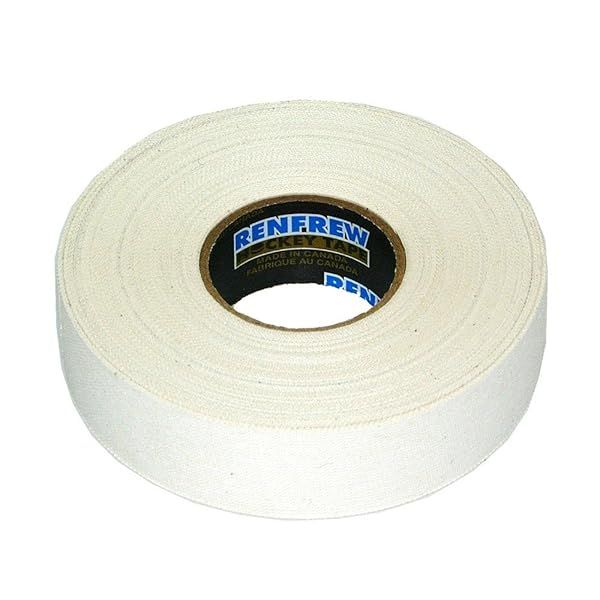 "Buy Renfrew 1" White Cloth Hockey Tape - 25m Roll for Superior Grip & Durability"
