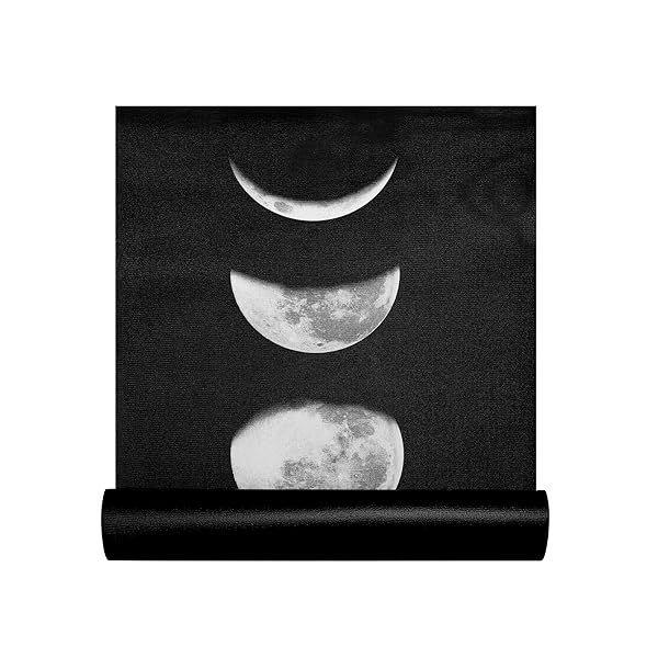 Retrospec Pismo Yoga Mat with Nylon Strap - Non-Slip for Yoga, Pilates & Fitness - Ideal for Men & Women in Moonlight Color