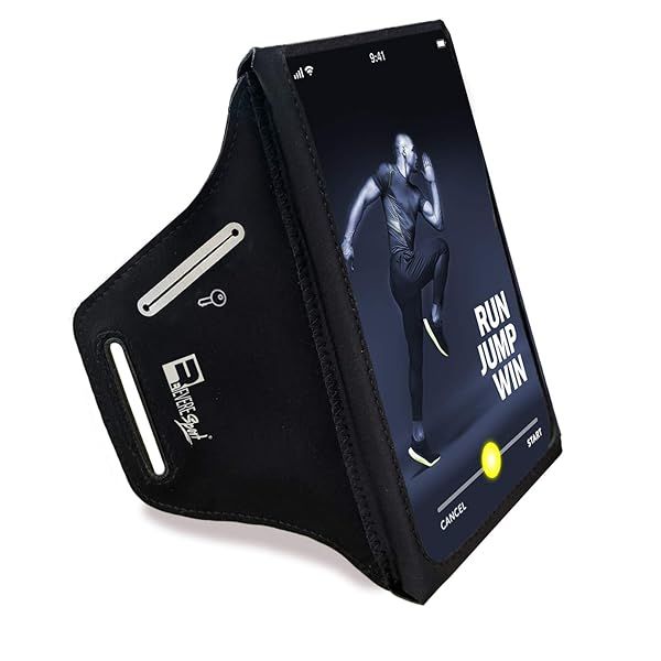 RevereSport Waterproof Running Armband for iPhone & Samsung - Fits Otterbox & Lifeproof Cases, Perfect for Active Lifestyles