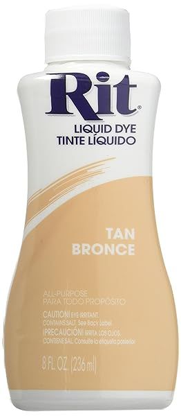Rit 88160 8 Oz Tan Liquid Dye: Perfect for Fabric, Hair, and Craft Projects