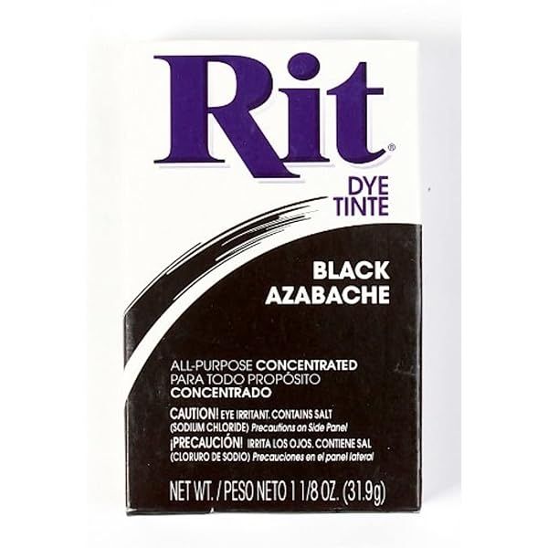 Rit Dye Powder Dye 1-1/8 oz Black - 10-Pack for Vibrant Fabric Color | Fast Shipping!