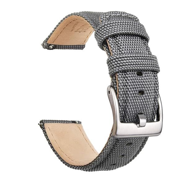 Ritche Christmas Gift 22mm Canvas Sailcloth Watch Band Quick Release Strap for Men Women Perfect for White Elephant Gifts and Stocking Stuffers
