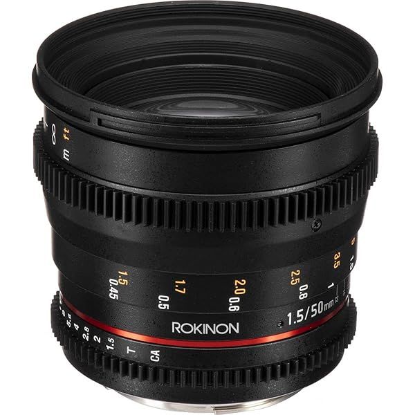 Rokinon 50mm T1.5 Cine DS Lens for Canon EF High Quality Fast Focus Photography Lens