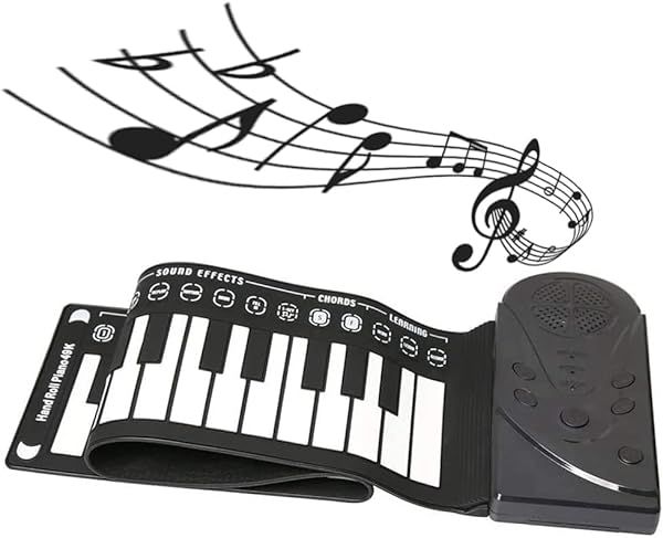 Portable 49-Key Roll Up Piano for Beginners - Electric Keyboard for Easy Learning & Fun
