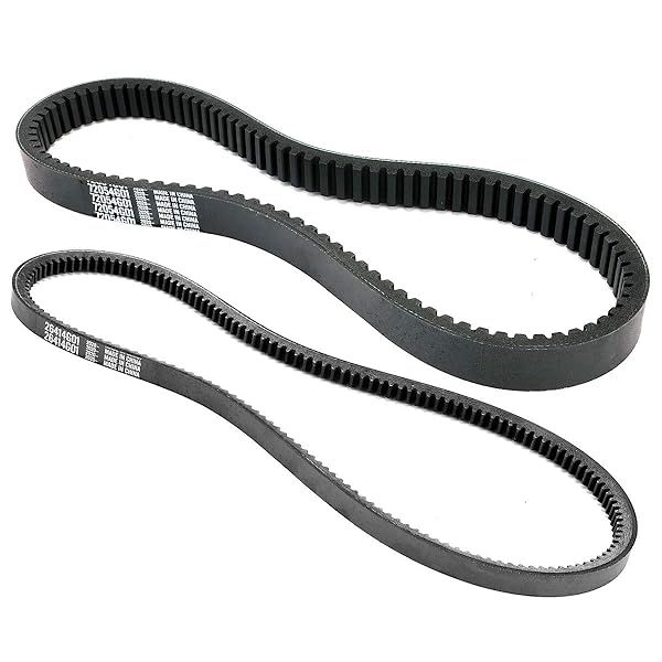 Roykaw Golf Cart Clutch Drive Belt and Starter Generator Belt Kit for EZGO TXT Medalist 1994-2013 with Robin Engine 4 Cycle Gas