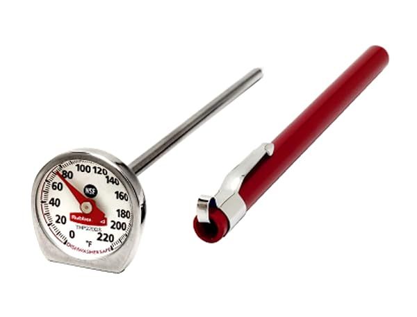 Rubbermaid Instant Read Thermometer - Pocket Size, Dishwasher Safe for Meat & Food Cooking, Grilling & Oven Use