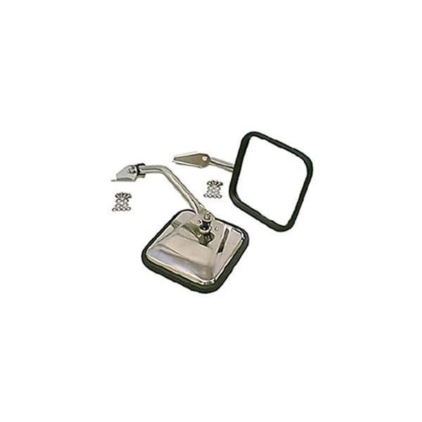 Rugged Ridge Door Mirror Kit 11005.01 - Stainless Steel for 1955-1986 Jeep CJ-5/CJ-6/CJ-7/CJ-8 Scrambler