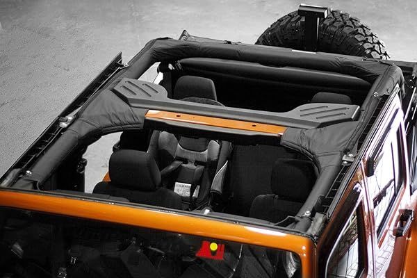 Rugged Ridge Roll Bar Cover for 2007-2018 Jeep Wrangler JKU 4-Door | Durable Polyester | Model 13613.01