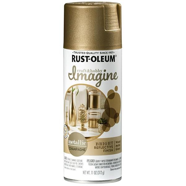 Rust-Oleum Imagine Metallic Spray Paint in Champagne - 11 oz for Craft & Hobby Projects