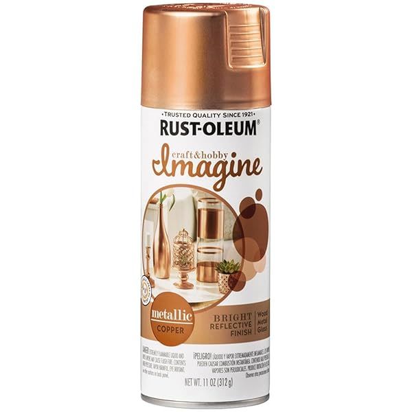 Rust-Oleum Imagine Copper Metallic Spray Paint - 11 oz for Craft & Hobby Projects