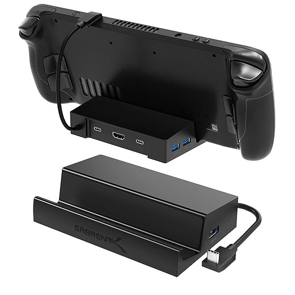 SABRENT 6-Port Docking Station for Steam Deck - 95W PD, 4K HDMI, USB-A/C Ports | Enhance Your Gaming Experience