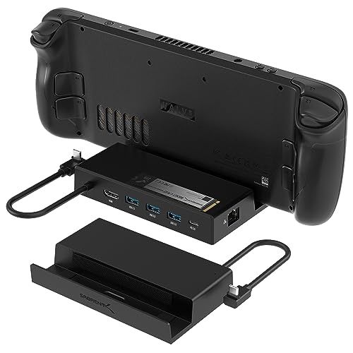 SABRENT 7-in-1 Docking Station for Steam Deck: 4K HDMI, M.2 SSD Slot, Gigabit Ethernet & 90W USB-C Charging
