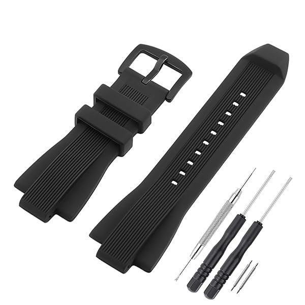 SANDEIN Watch Band Compatible with Michael Kors, Soft Silicone Rubber Replacement Wrist Strap for Michael MK8152 MK8356 Watch Straps