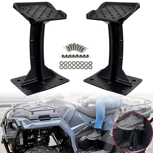 SAUTVS ATV Passenger Foot Rest Pegs for Sportsman 570 450 2021-2025, Rear Lounger Pedestal Footboards Pedal for Polaris Sportsman 570 450 H.O. 21-25