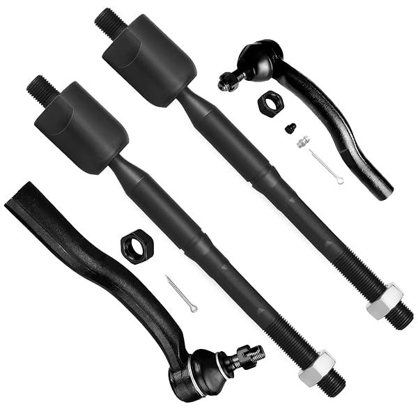 SCITOO 4pcs Front Suspension Kit Inner Outer Tie Rod End for 2002 2003 Toyota Camry and Lexus Es300