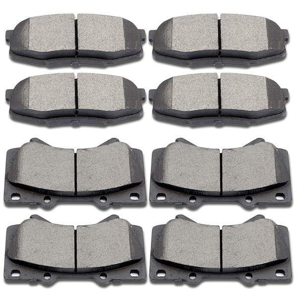 SCITOO Ceramic Brake Pad Set for Lexus LX570 & Toyota Models (2007-2019) - Front & Rear Disc Pads