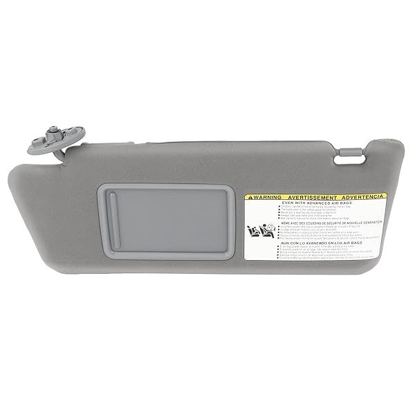 SCITOO Left Driver Side Gray Sun Visor Assembly for 2005 to 2014 Toyota Tacoma Without Sunroof