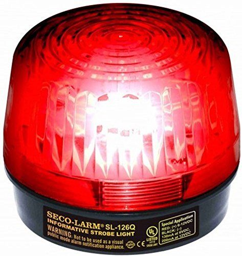 SECO-LARM SL-126Q/R Red Security Strobe Light: Bright, Reliable & Easy to Install