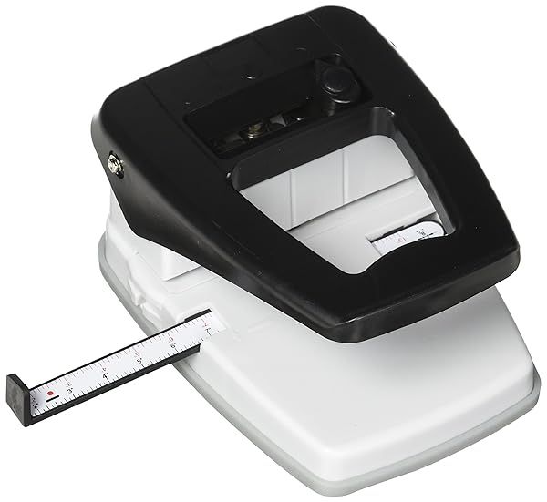 "Buy SICURIX 3-in-1 ID Card Punch - 18 Sheet Capacity, Black - Compact 5"x6"x4" Design"