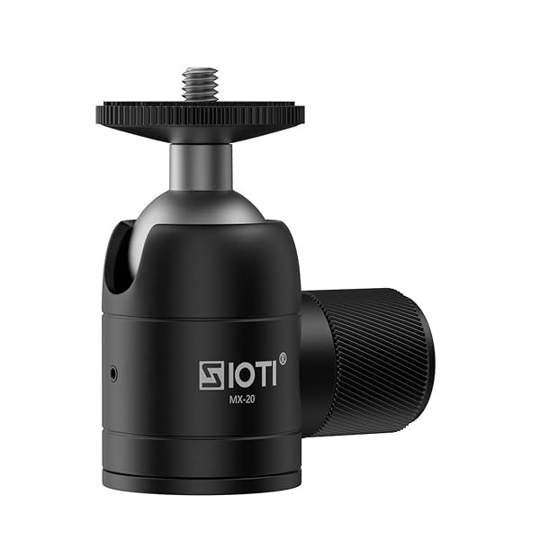 SIOTI Mini Tripod Ball Head 360 Swivel for Projector DSLR Action Camera Compatible with Tripod Monopod Light Stand