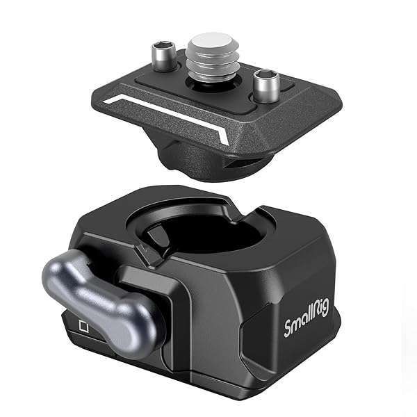 SMALLRIG HawkLock Mini Quick Release Plate Adapter for Cameras - Versatile Mount for Tripods, Clamps & Stabilizers - Model 3513C