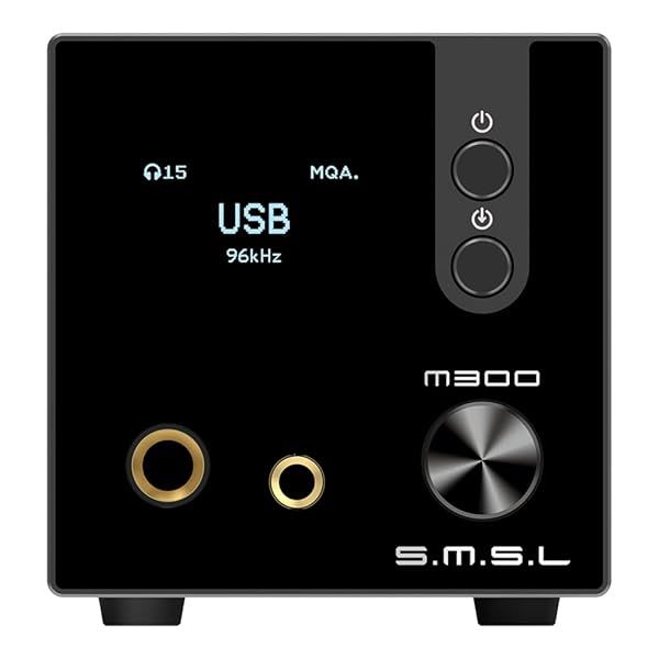 S.M.S.L Upgraded M300SE HiFi Headphone Amplifier, 2PCS of CS43131 MQA Audio DAC, USB Optical Coaxial Bluetooth Input DSD MQA XMOS Balanced XLR Output