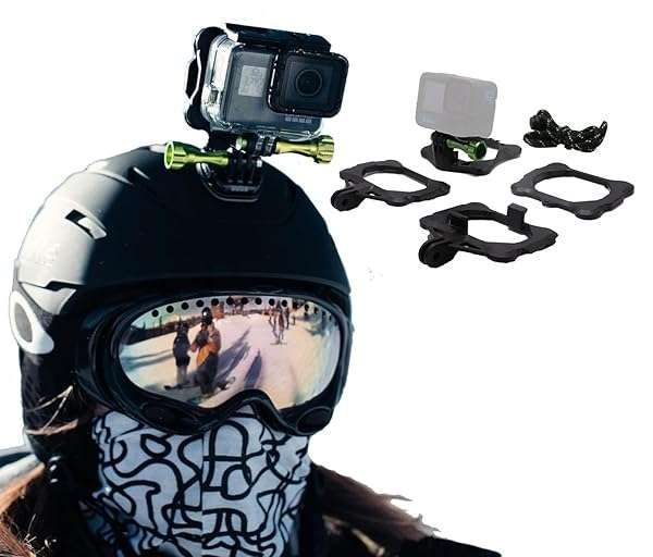 SNAP Mounts PRO: Magnetic Action Camera Helmet Mount for GoPro - Perfect for Biking, Skiing, Drones & More!
