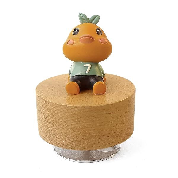 SOFTALK Cute Little Animal Wooden Mechanical Music Box, You are My Sunshine Musical Boxs,Gift for Boys and Girls Kids (Chick)
