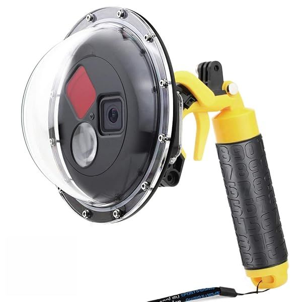 SOONSUN Dome Port for GoPro Hero 8: 147ft Waterproof Housing with Red Filter & Macro Lens for Stunning Underwater Photography